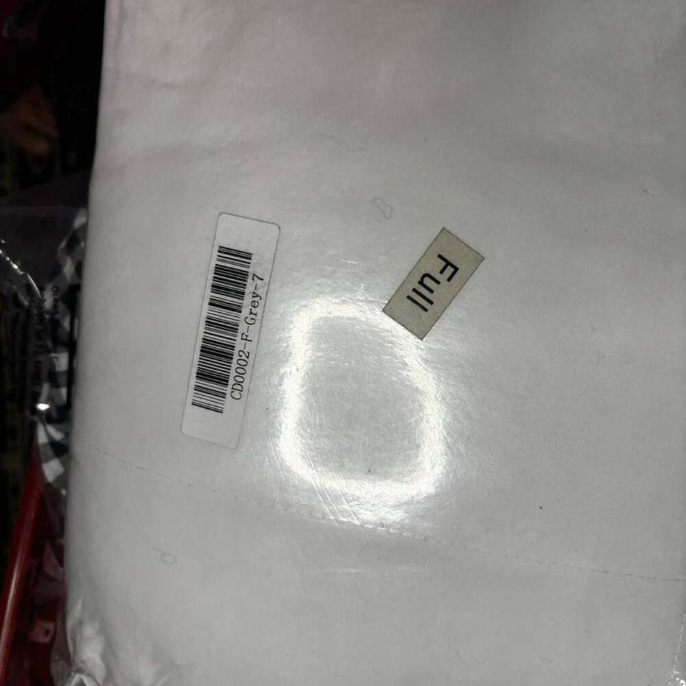 Full Size White and Gray Mattress Topper Protector